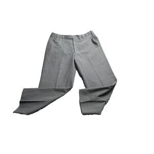 Austin Reed Pants Adult‎ 38x26.5 Gray Straight Flat Front Wool Blend Dress Mens